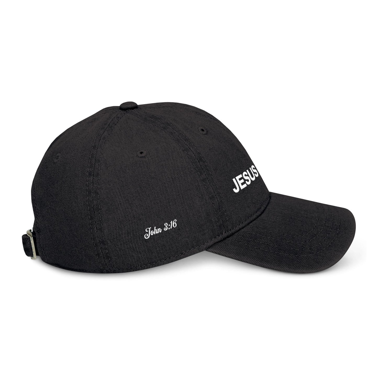 Embroidered Jesus Saves Denim Hat