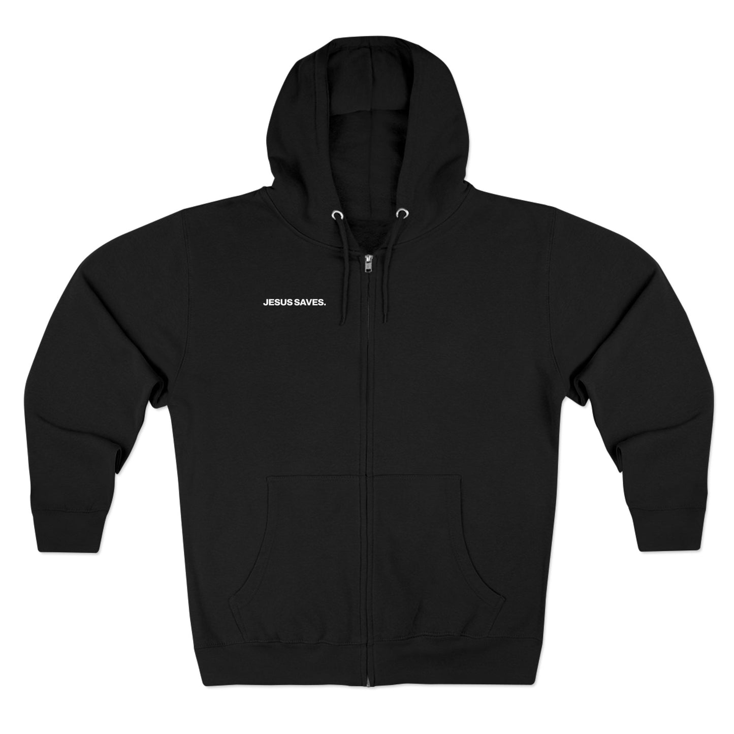 "Jesus Saves" Zip-Up Hoodie
