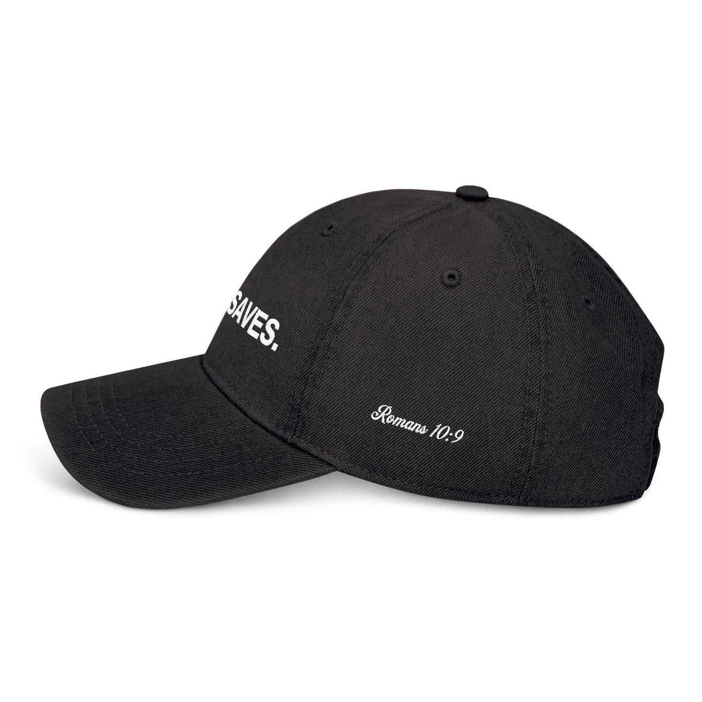 Embroidered Jesus Saves Denim Hat