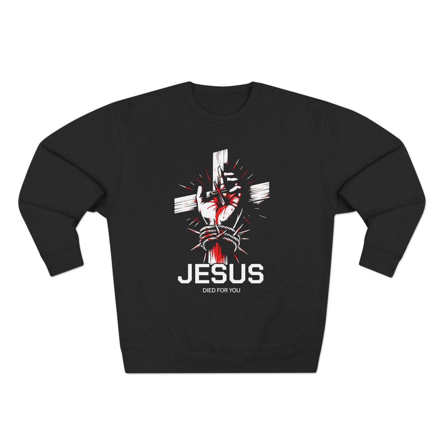"Romans 5:8" Crewneck Sweatshirt