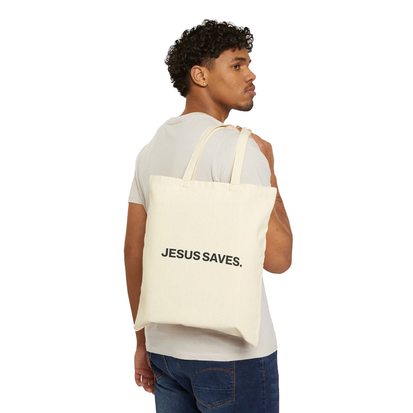 Jesus Saves Tote Bag
