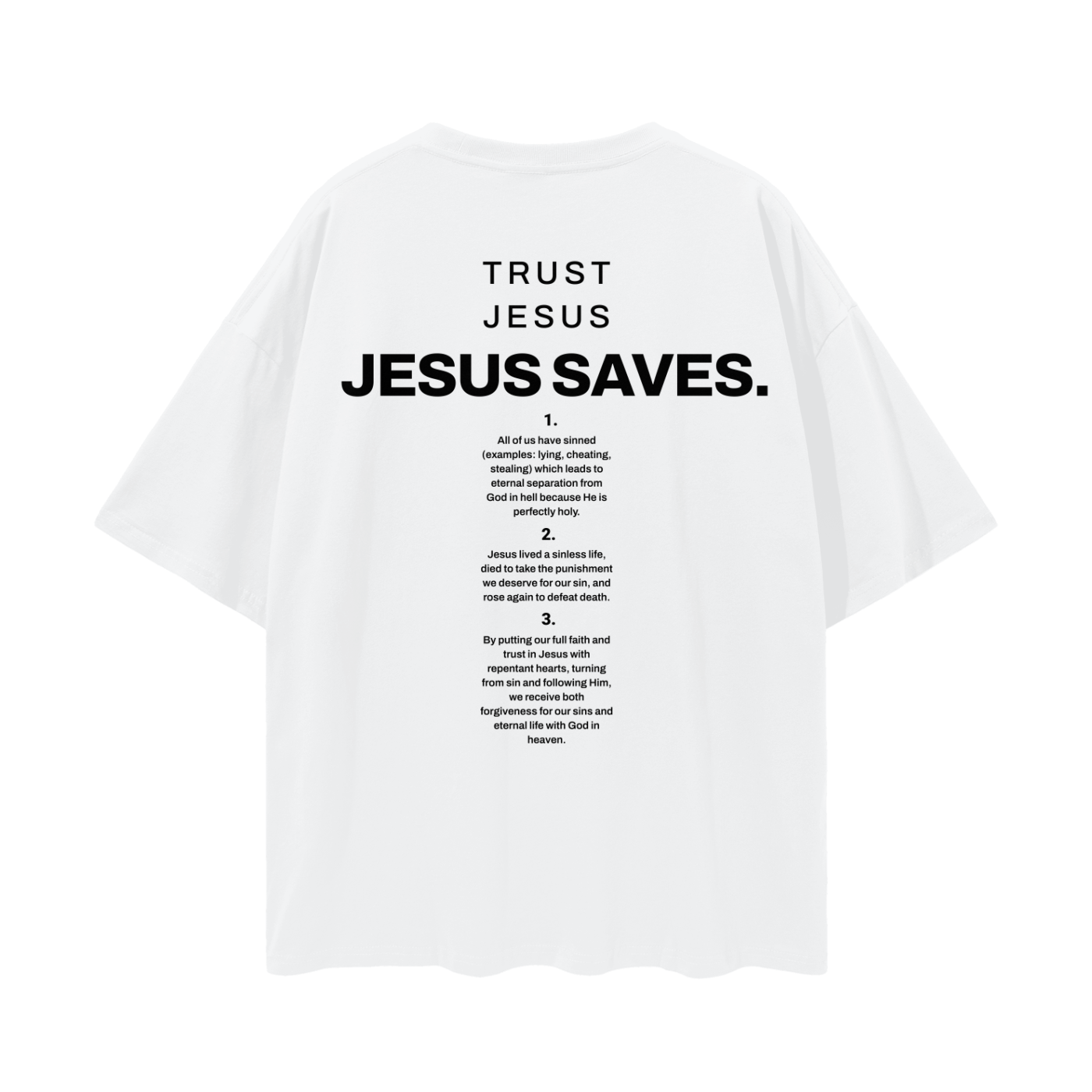 "Jesus Saves" Oversized Tee