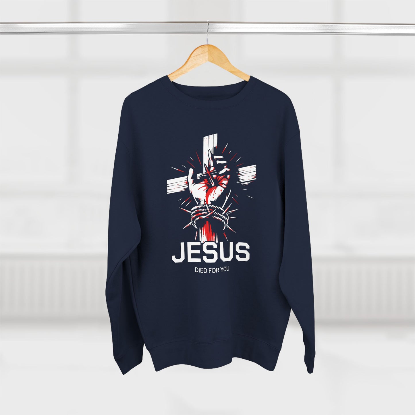 "Romans 5:8" Crewneck Sweatshirt
