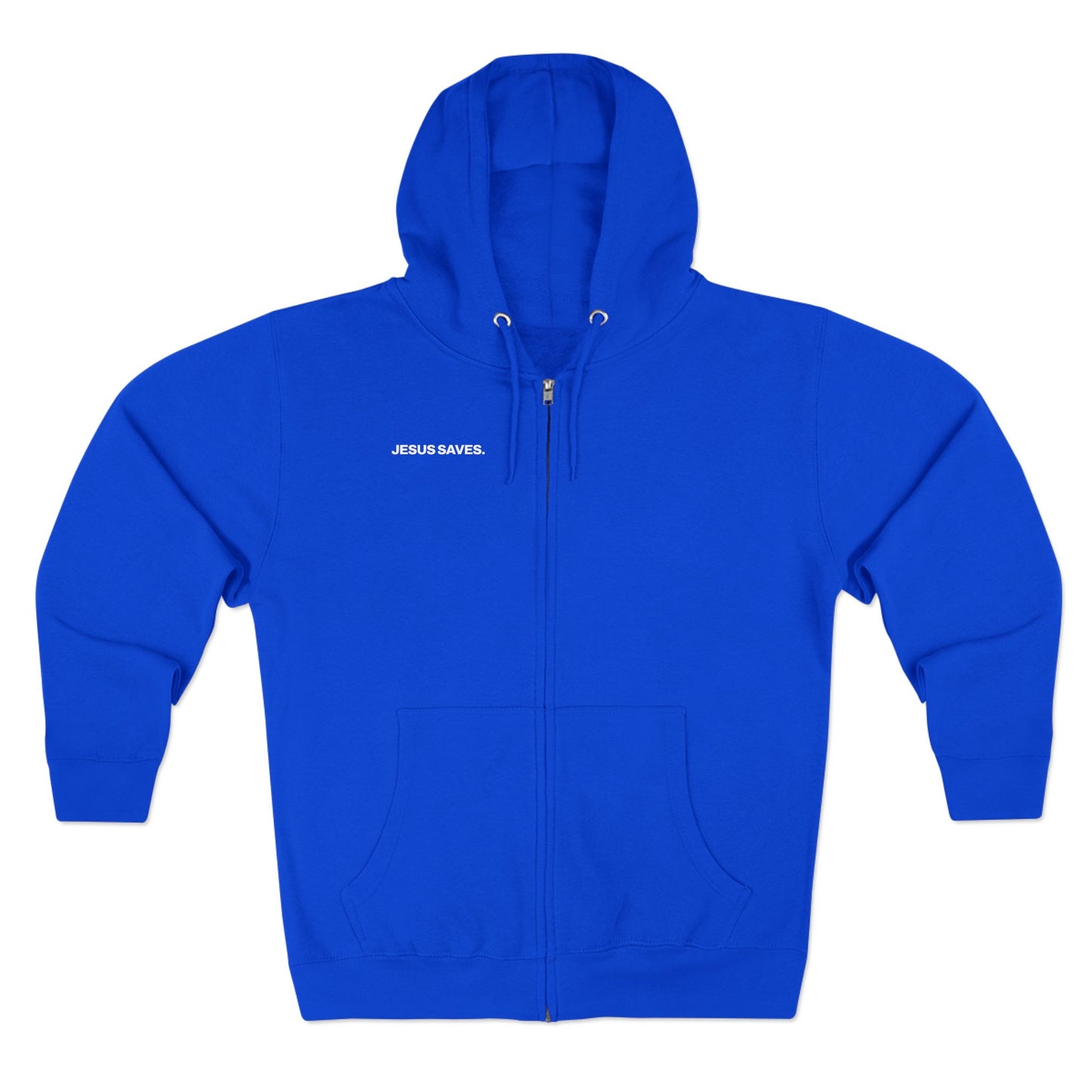 "Jesus Saves" Zip-Up Hoodie