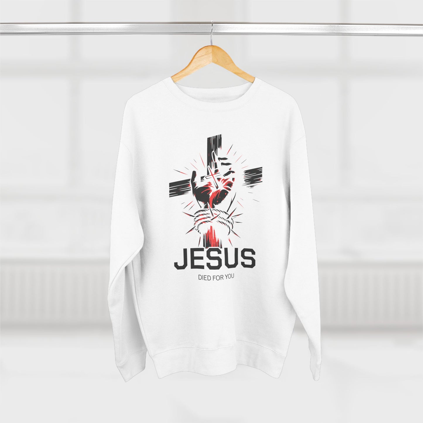 "Romans 5:8" Crewneck Sweatshirt