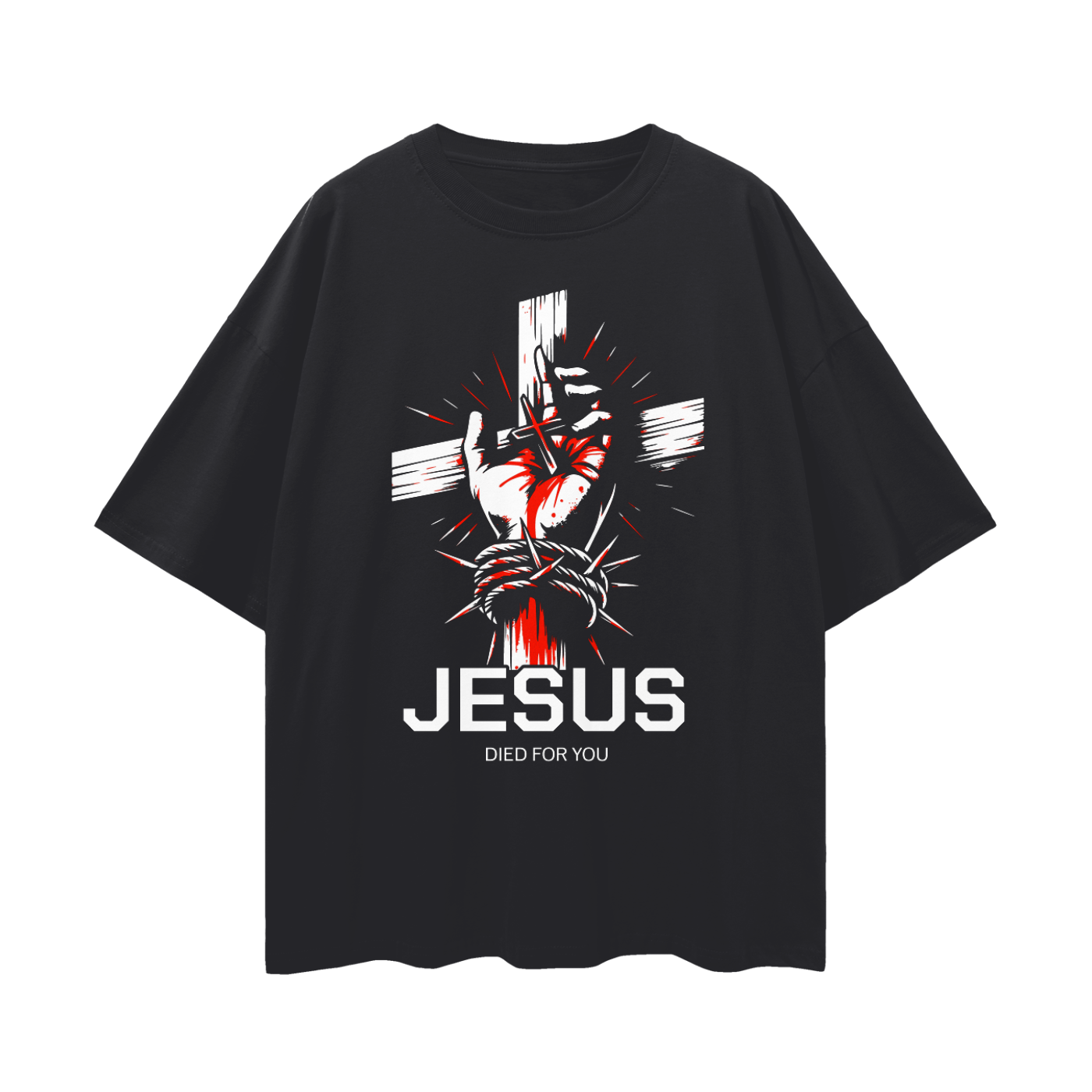 "Romans 5:8" Oversized Tee