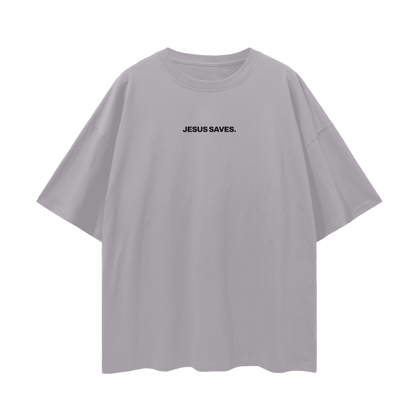 Minimalist "Jesus Saves" Oversized Tee