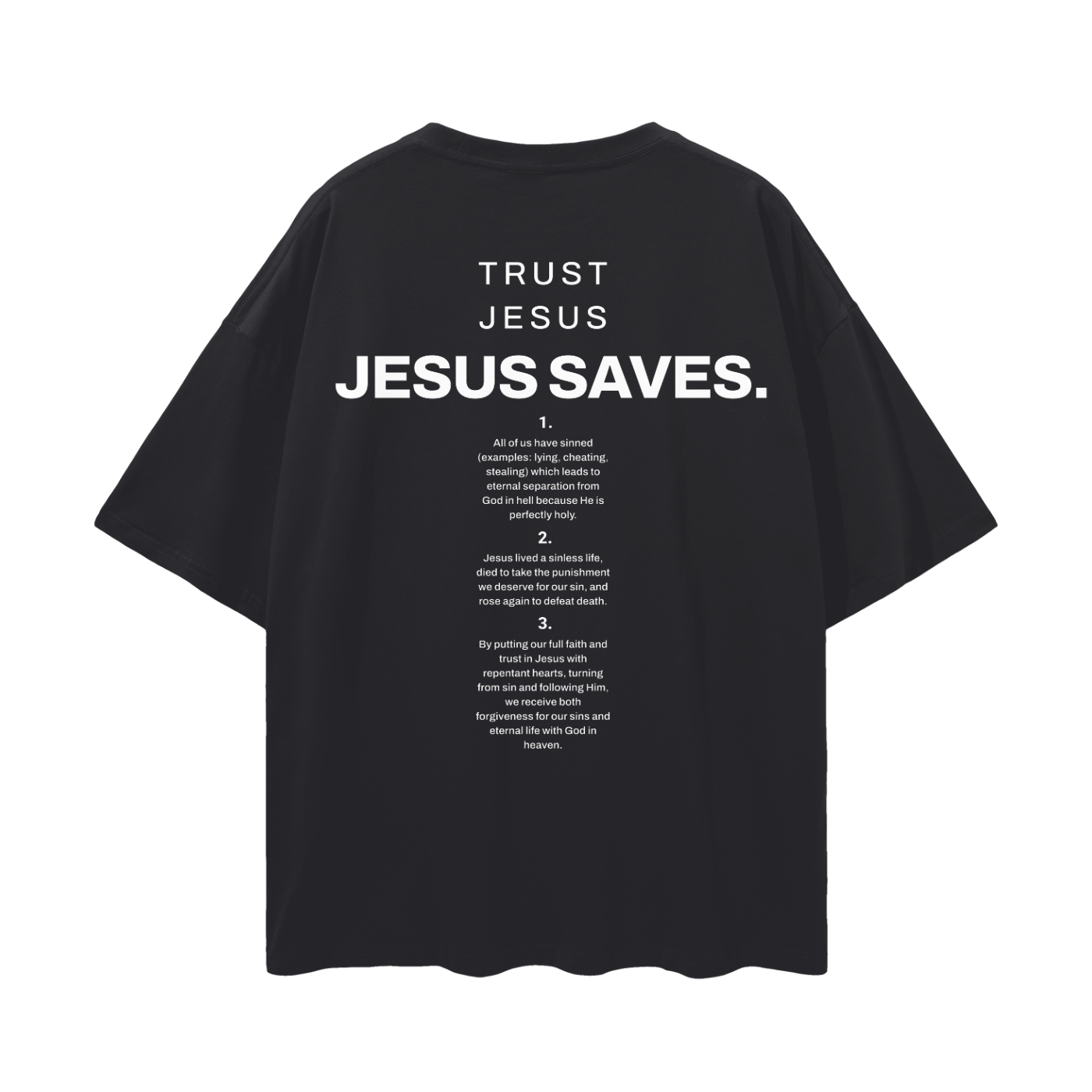 "Jesus Saves" Oversized Tee