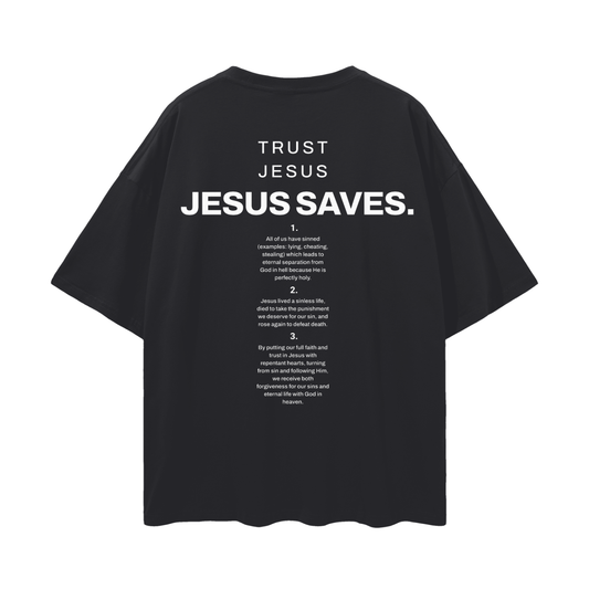 "Jesus Saves" Oversized Tee