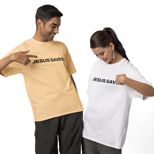 "Jesus Saves" Oversized Tee