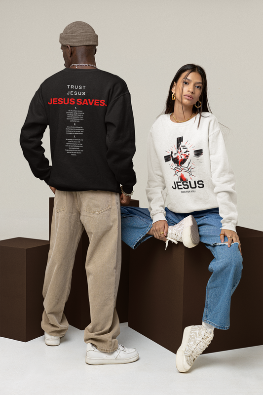 "Romans 5:8" Crewneck Sweatshirt