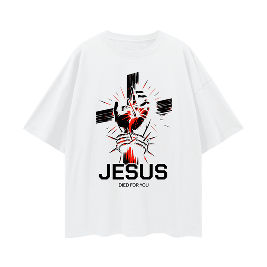 "Romans 5:8" Oversized Tee