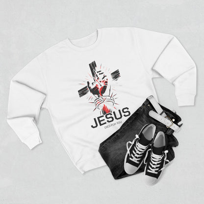 "Romans 5:8" Crewneck Sweatshirt