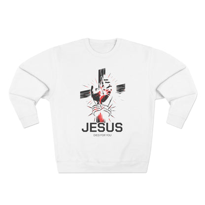 "Romans 5:8" Crewneck Sweatshirt
