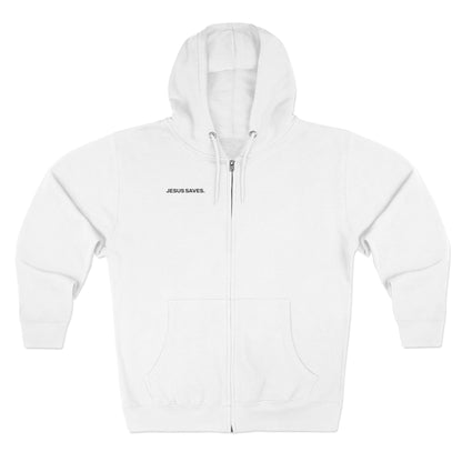 "Jesus Saves" Zip-Up Hoodie