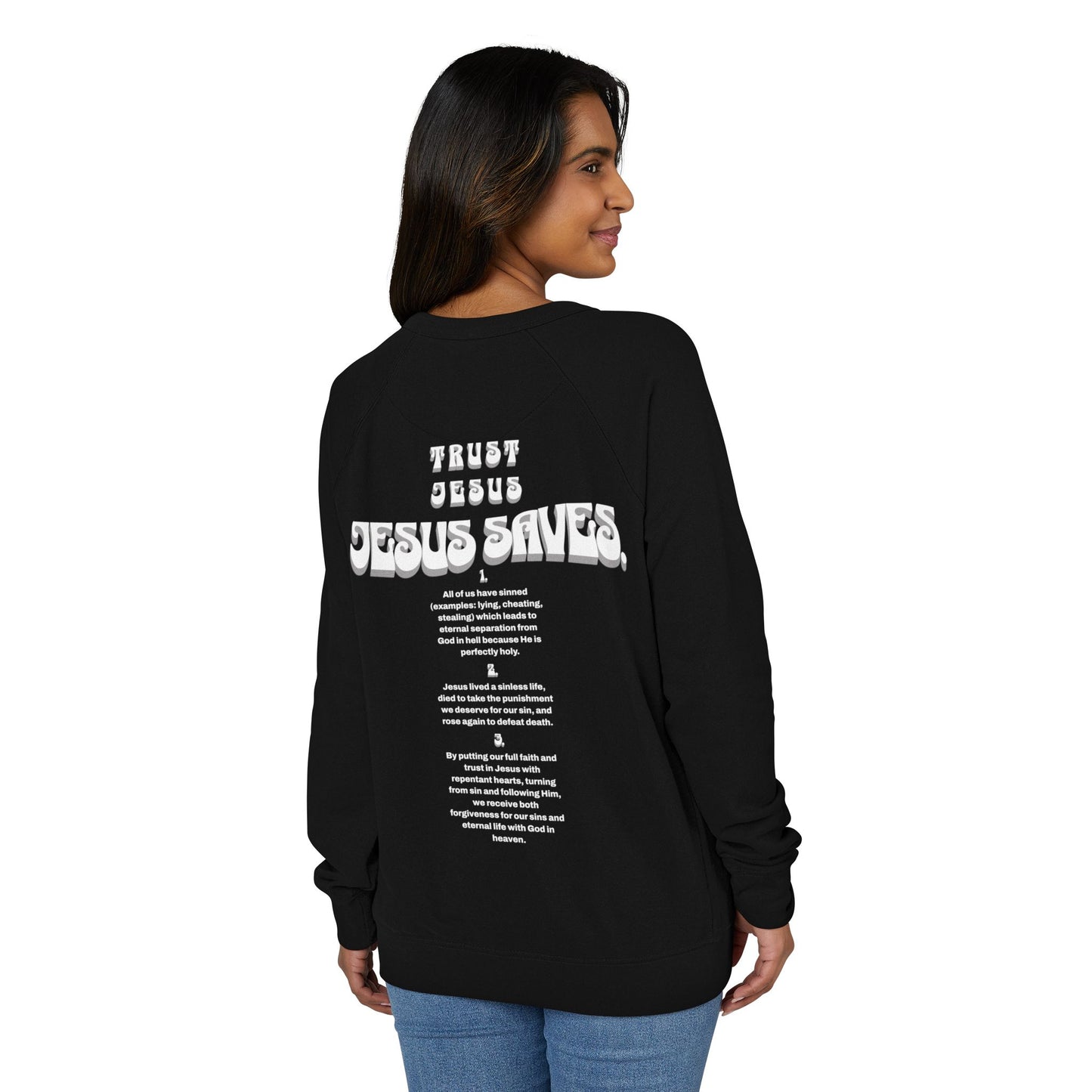 "FAITH OVER FEAR" Raglan Crewneck