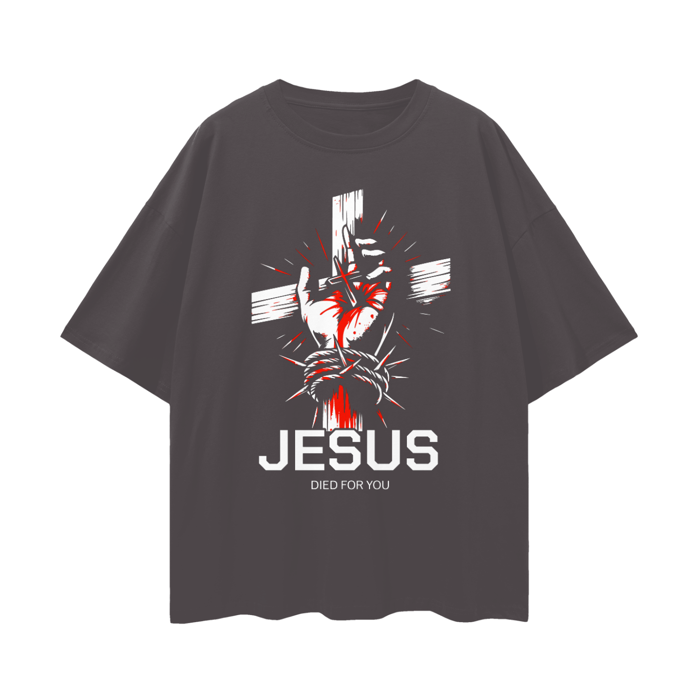 "Romans 5:8" Oversized Tee