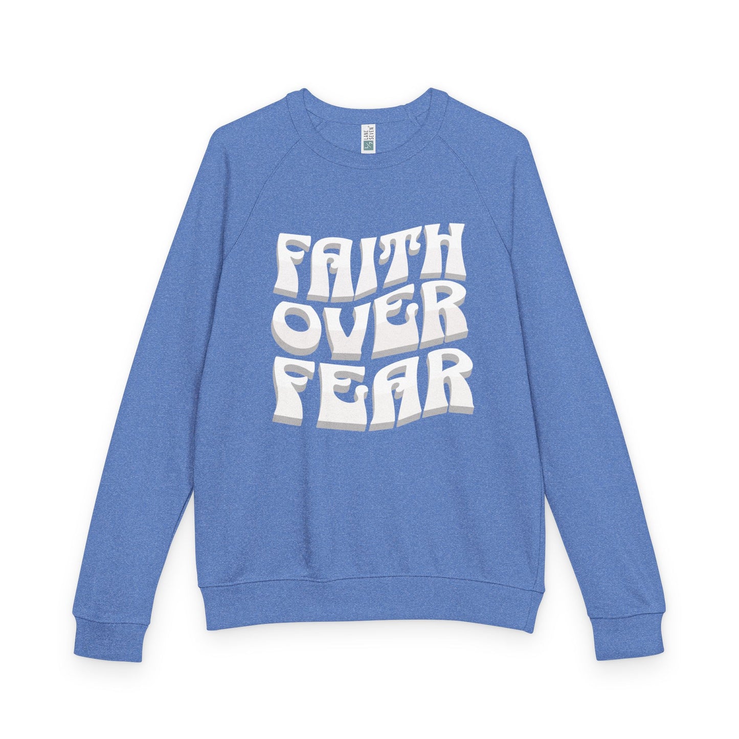 "FAITH OVER FEAR" Raglan Crewneck