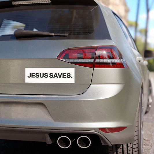 Jesus Saves Car Magnet