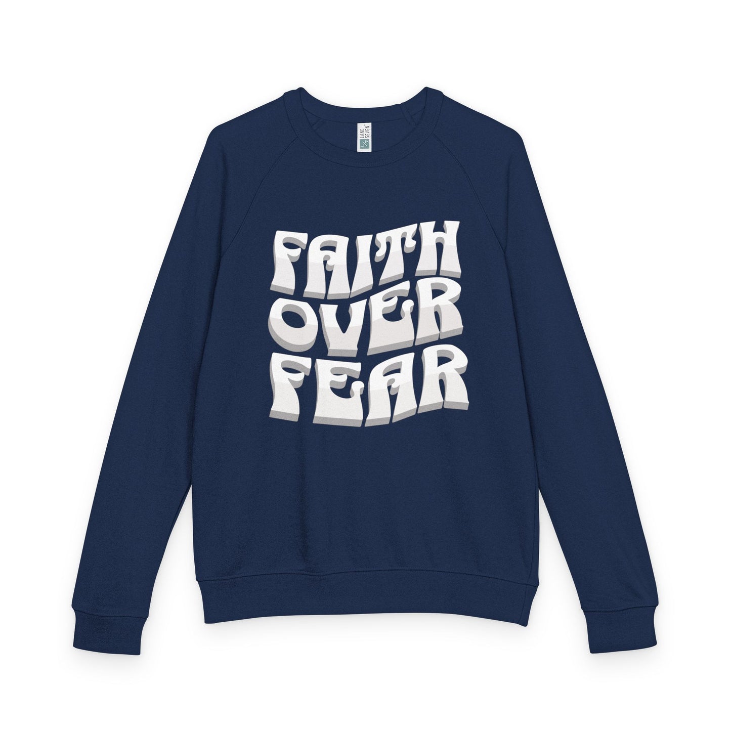 "FAITH OVER FEAR" Raglan Crewneck