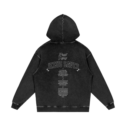 "Trust Jesus" Premium Acid Washed Oversize Hoodie