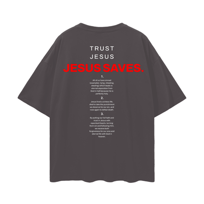 "Romans 5:8" Oversized Tee