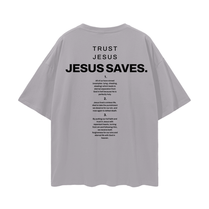 "Jesus Saves" Oversized Tee