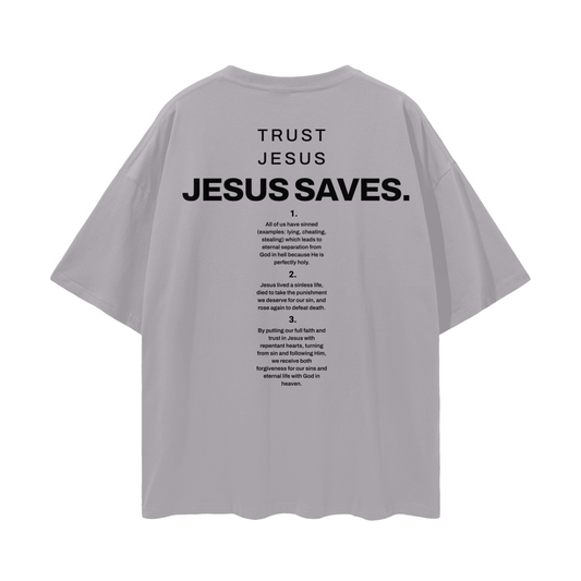 "Jesus Saves" Oversized Tee