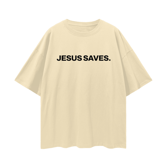 "Jesus Saves" Oversized Tee