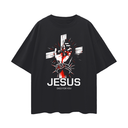 "Romans 5:8" Oversized Tee