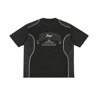 "Trust Jesus" Panel Shirt