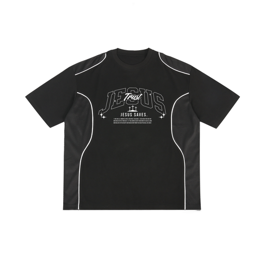 "Trust Jesus" Panel Shirt