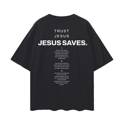 "Jesus Saves" Oversized Tee
