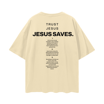 "Jesus Saves" Oversized Tee