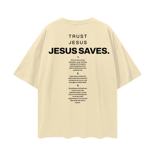 "Jesus Saves" Oversized Tee