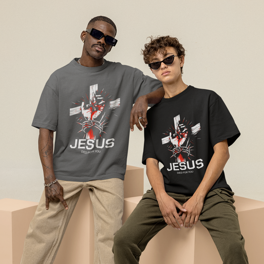 "Romans 5:8" Oversized Tee